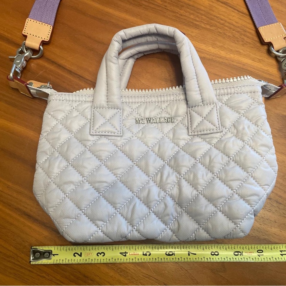 SOLD MZ Wallace Gray Quilted Women's Bag NWOT